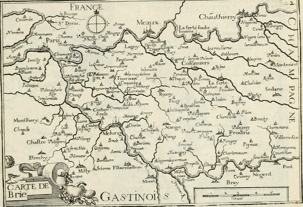An illustration from Premiere[-seconde] partie, Les plans et profilz de toutes les principalles villes et lieux considerables de France : ensemble les cartes generalles de chascune prouince & les particulières de chasque gouuernement d'icelles, 1636, leaf 476