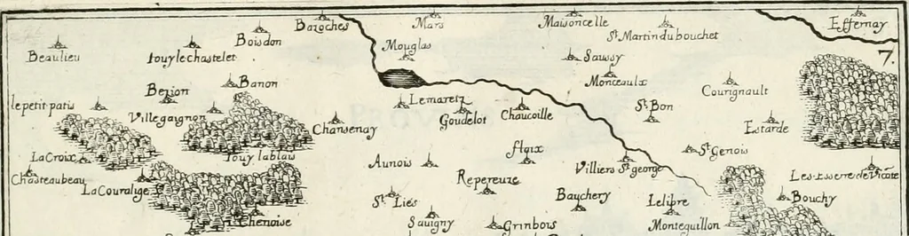 An illustration from Premiere[-seconde] partie, Les plans et profilz de toutes les principalles villes et lieux considerables de France : ensemble les cartes generalles de chascune prouince & les particulières de chasque gouuernement d'icelles, 1636, leaf 486