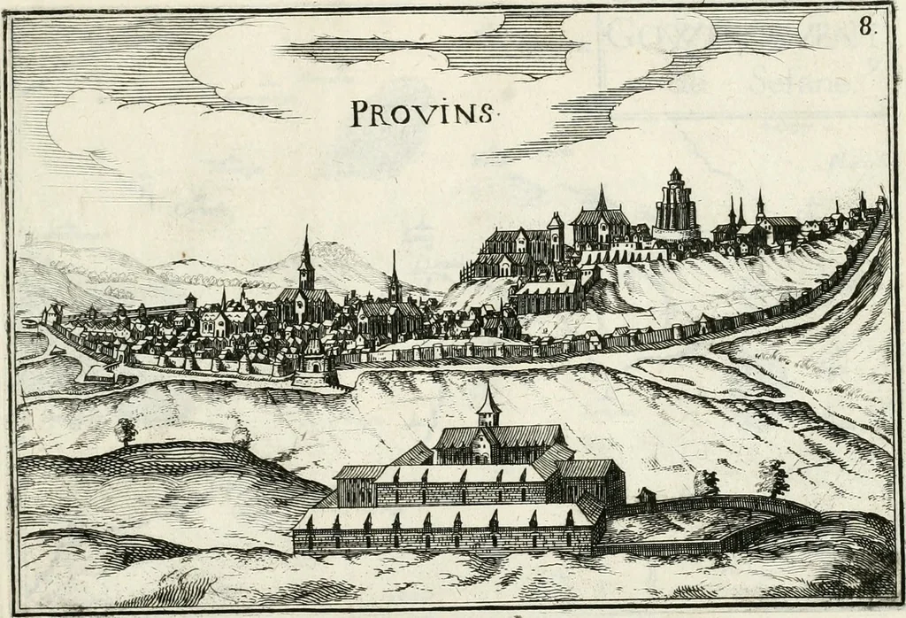 An illustration from Premiere[-seconde] partie, Les plans et profilz de toutes les principalles villes et lieux considerables de France : ensemble les cartes generalles de chascune prouince & les particulières de chasque gouuernement d'icelles, 1636, leaf 488