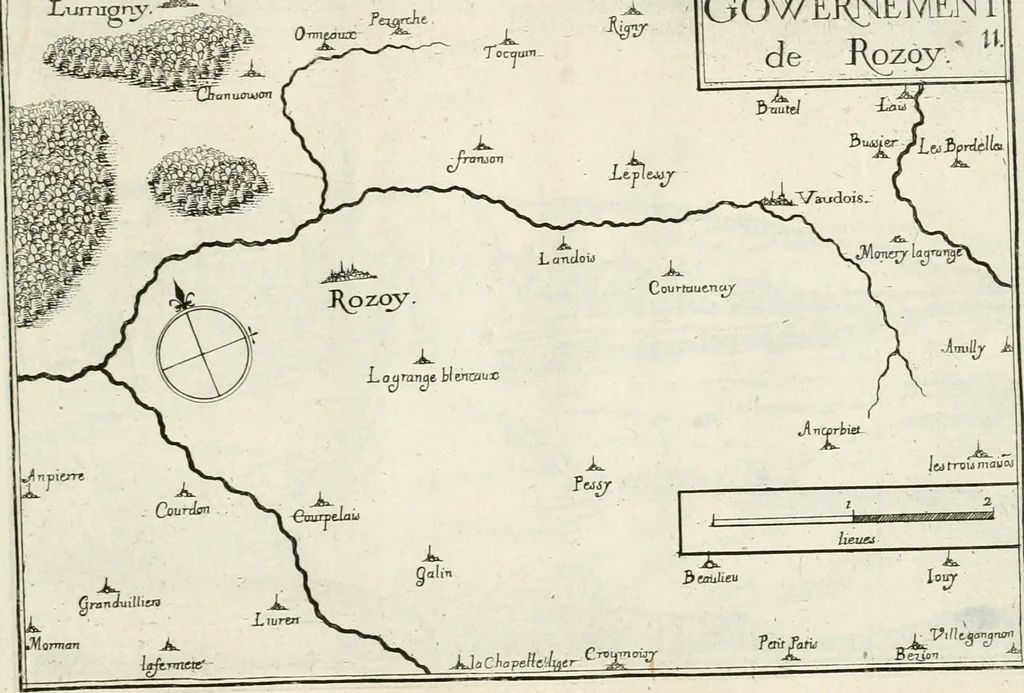 An illustration from Premiere[-seconde] partie, Les plans et profilz de toutes les principalles villes et lieux considerables de France : ensemble les cartes generalles de chascune prouince & les particulières de chasque gouuernement d'icelles, 1636, leaf 494