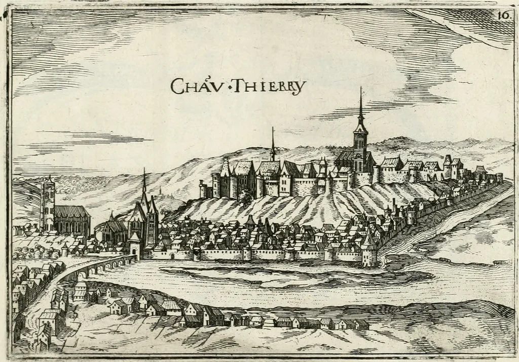 An illustration from Premiere[-seconde] partie, Les plans et profilz de toutes les principalles villes et lieux considerables de France : ensemble les cartes generalles de chascune prouince & les particulières de chasque gouuernement d'icelles, 1636, leaf 504
