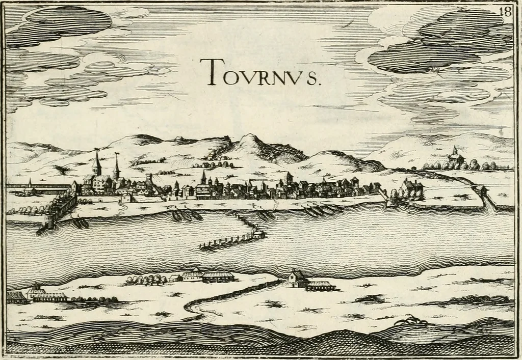 An illustration from Premiere[-seconde] partie, Les plans et profilz de toutes les principalles villes et lieux considerables de France : ensemble les cartes generalles de chascune prouince & les particulières de chasque gouuernement d'icelles, 1636, leaf 588