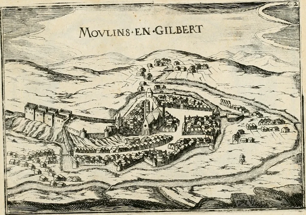An illustration from Premiere[-seconde] partie, Les plans et profilz de toutes les principalles villes et lieux considerables de France : ensemble les cartes generalles de chascune prouince & les particulières de chasque gouuernement d'icelles, 1636, leaf 596