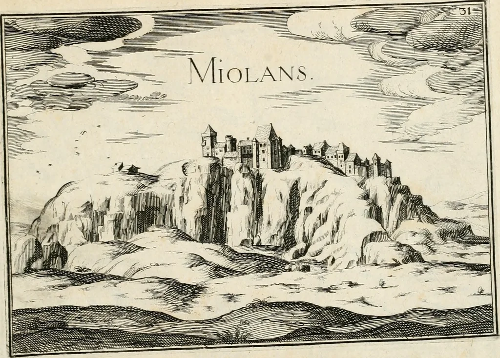 An illustration from Premiere[-seconde] partie, Les plans et profilz de toutes les principalles villes et lieux considerables de France : ensemble les cartes generalles de chascune prouince & les particulières de chasque gouuernement d'icelles, 1636, leaf 658