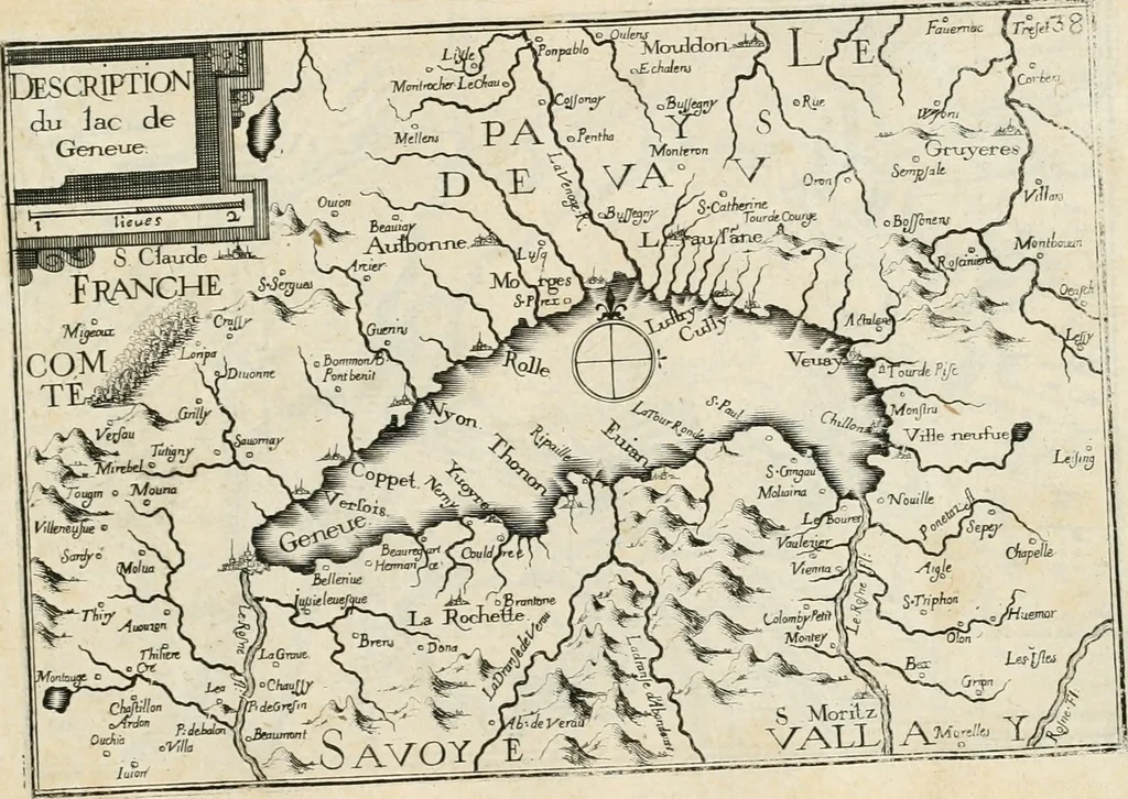 An illustration from Premiere[-seconde] partie, Les plans et profilz de toutes les principalles villes et lieux considerables de France : ensemble les cartes generalles de chascune prouince & les particulières de chasque gouuernement d'icelles, 1636, leaf 672