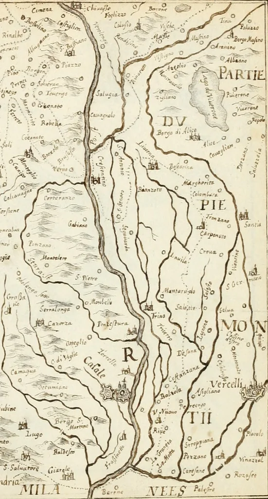 An illustration from Premiere[-seconde] partie, Les plans et profilz de toutes les principalles villes et lieux considerables de France : ensemble les cartes generalles de chascune prouince & les particulières de chasque gouuernement d'icelles, 1636, leaf 680