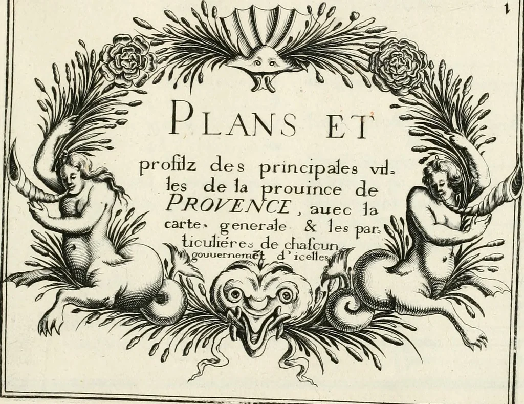 An illustration from Premiere[-seconde] partie, Les plans et profilz de toutes les principalles villes et lieux considerables de France : ensemble les cartes generalles de chascune prouince & les particulières de chasque gouuernement d'icelles, 1636, leaf 696