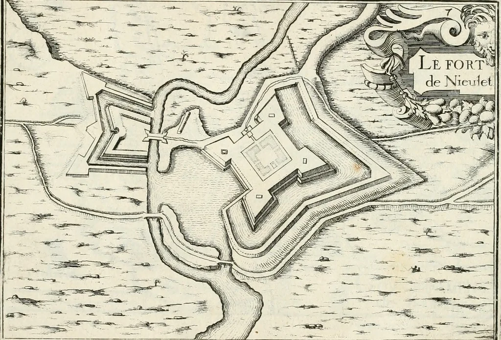An illustration from Premiere[-seconde] partie, Les plans et profilz de toutes les principalles villes et lieux considerables de France : ensemble les cartes generalles de chascune prouince & les particulières de chasque gouuernement d'icelles, 1636, leaf 70