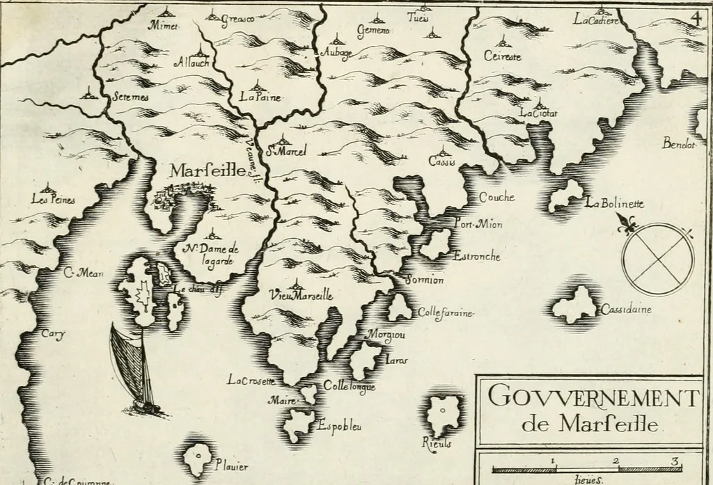 An illustration from Premiere[-seconde] partie, Les plans et profilz de toutes les principalles villes et lieux considerables de France : ensemble les cartes generalles de chascune prouince & les particulières de chasque gouuernement d'icelles, 1636, leaf 702