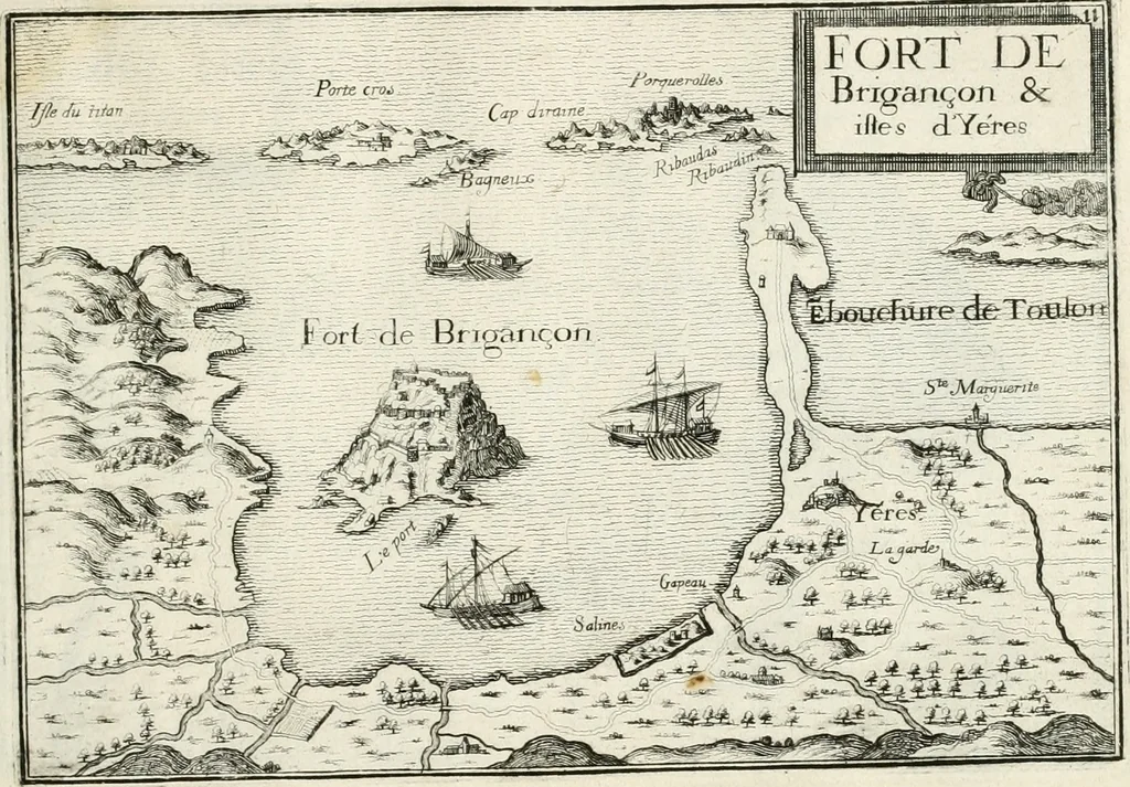 An illustration from Premiere[-seconde] partie, Les plans et profilz de toutes les principalles villes et lieux considerables de France : ensemble les cartes generalles de chascune prouince & les particulières de chasque gouuernement d'icelles, 1636, leaf 716