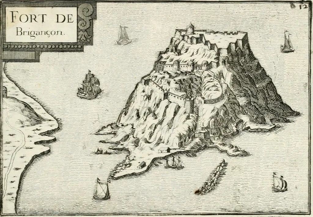 An illustration from Premiere[-seconde] partie, Les plans et profilz de toutes les principalles villes et lieux considerables de France : ensemble les cartes generalles de chascune prouince & les particulières de chasque gouuernement d'icelles, 1636, leaf 718