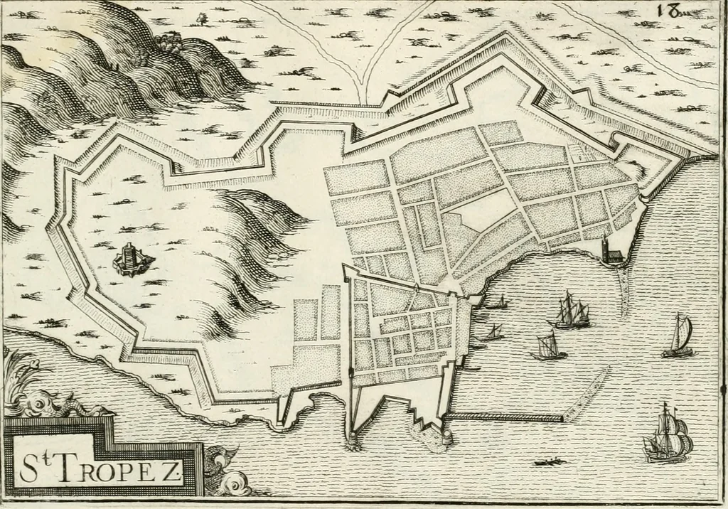 An illustration from Premiere[-seconde] partie, Les plans et profilz de toutes les principalles villes et lieux considerables de France : ensemble les cartes generalles de chascune prouince & les particulières de chasque gouuernement d'icelles, 1636, leaf 730