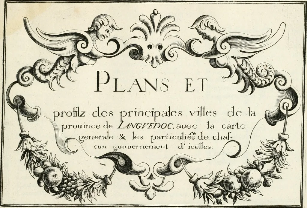An illustration from Premiere[-seconde] partie, Les plans et profilz de toutes les principalles villes et lieux considerables de France : ensemble les cartes generalles de chascune prouince & les particulières de chasque gouuernement d'icelles, 1636, leaf 734