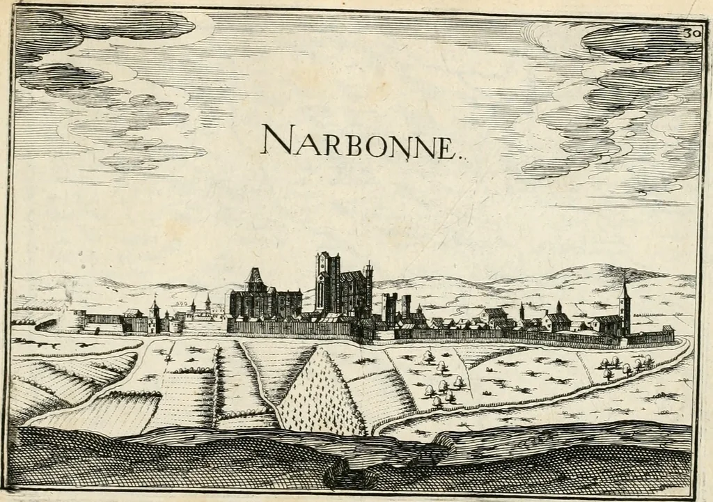 An illustration from Premiere[-seconde] partie, Les plans et profilz de toutes les principalles villes et lieux considerables de France : ensemble les cartes generalles de chascune prouince & les particulières de chasque gouuernement d'icelles, 1636, leaf 794