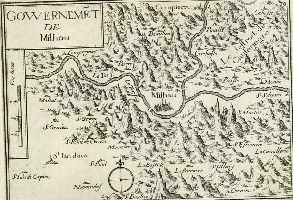 An illustration from Premiere[-seconde] partie, Les plans et profilz de toutes les principalles villes et lieux considerables de France : ensemble les cartes generalles de chascune prouince & les particulières de chasque gouuernement d'icelles, 1636, leaf 812