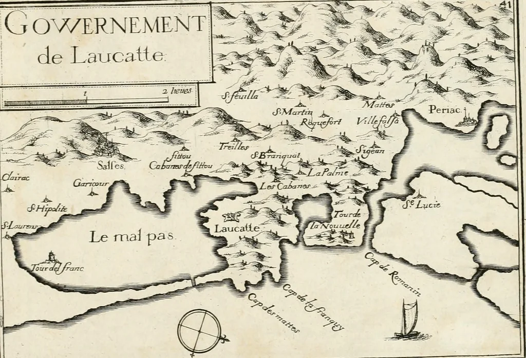 An illustration from Premiere[-seconde] partie, Les plans et profilz de toutes les principalles villes et lieux considerables de France : ensemble les cartes generalles de chascune prouince & les particulières de chasque gouuernement d'icelles, 1636, leaf 816