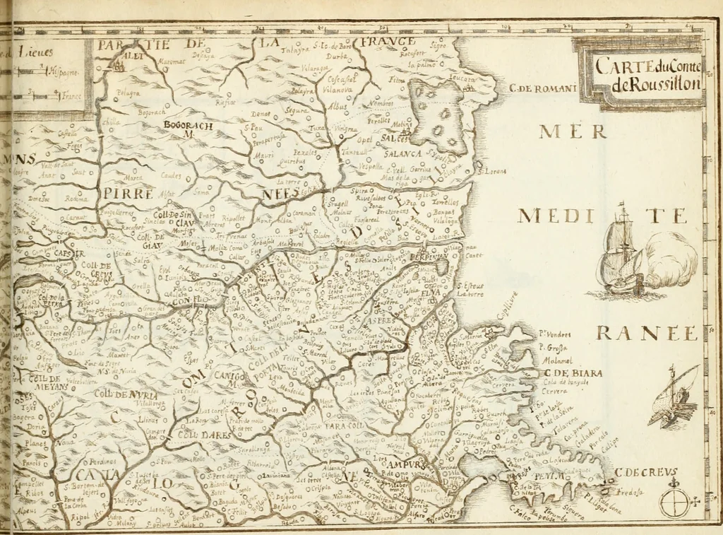 An illustration from Premiere[-seconde] partie, Les plans et profilz de toutes les principalles villes et lieux considerables de France : ensemble les cartes generalles de chascune prouince & les particulières de chasque gouuernement d'icelles, 1636, leaf 830