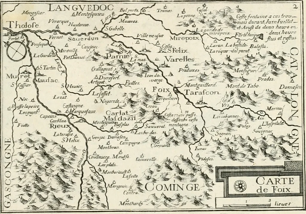 An illustration from Premiere[-seconde] partie, Les plans et profilz de toutes les principalles villes et lieux considerables de France : ensemble les cartes generalles de chascune prouince & les particulières de chasque gouuernement d'icelles, 1636, leaf 838