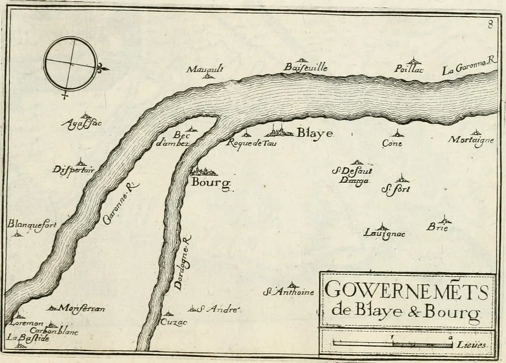 An illustration from Premiere[-seconde] partie, Les plans et profilz de toutes les principalles villes et lieux considerables de France : ensemble les cartes generalles de chascune prouince & les particulières de chasque gouuernement d'icelles, 1636, leaf 864