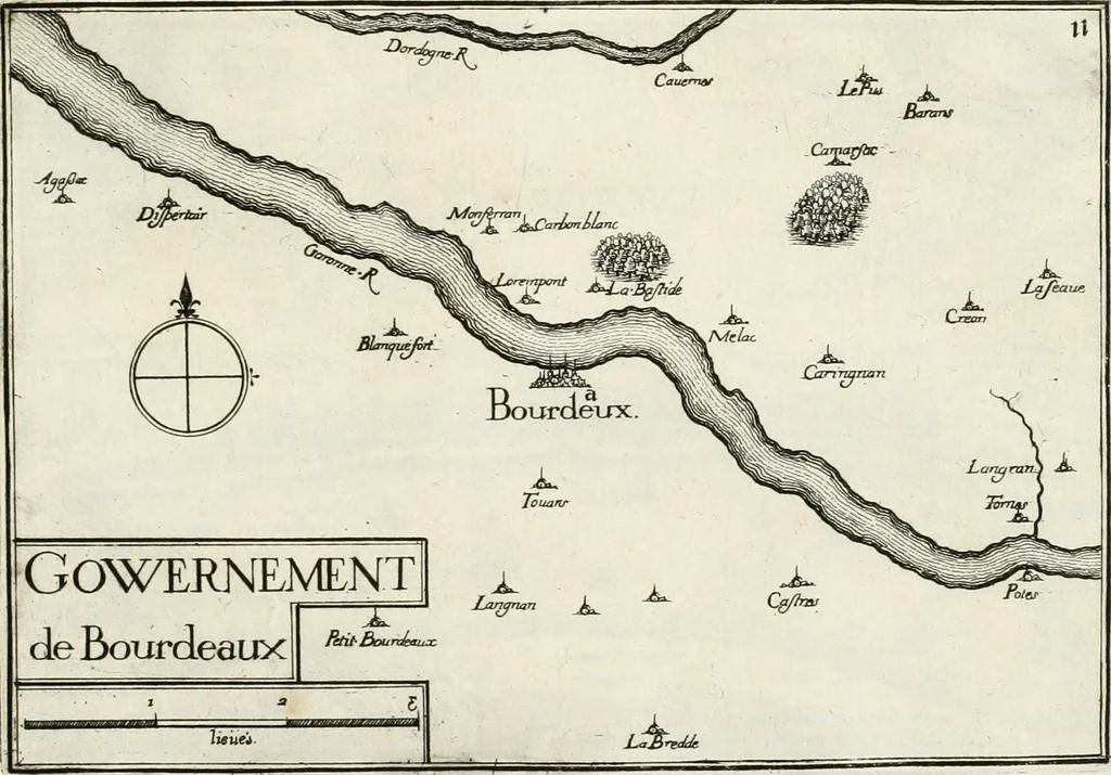 An illustration from Premiere[-seconde] partie, Les plans et profilz de toutes les principalles villes et lieux considerables de France : ensemble les cartes generalles de chascune prouince & les particulières de chasque gouuernement d'icelles, 1636, leaf 870