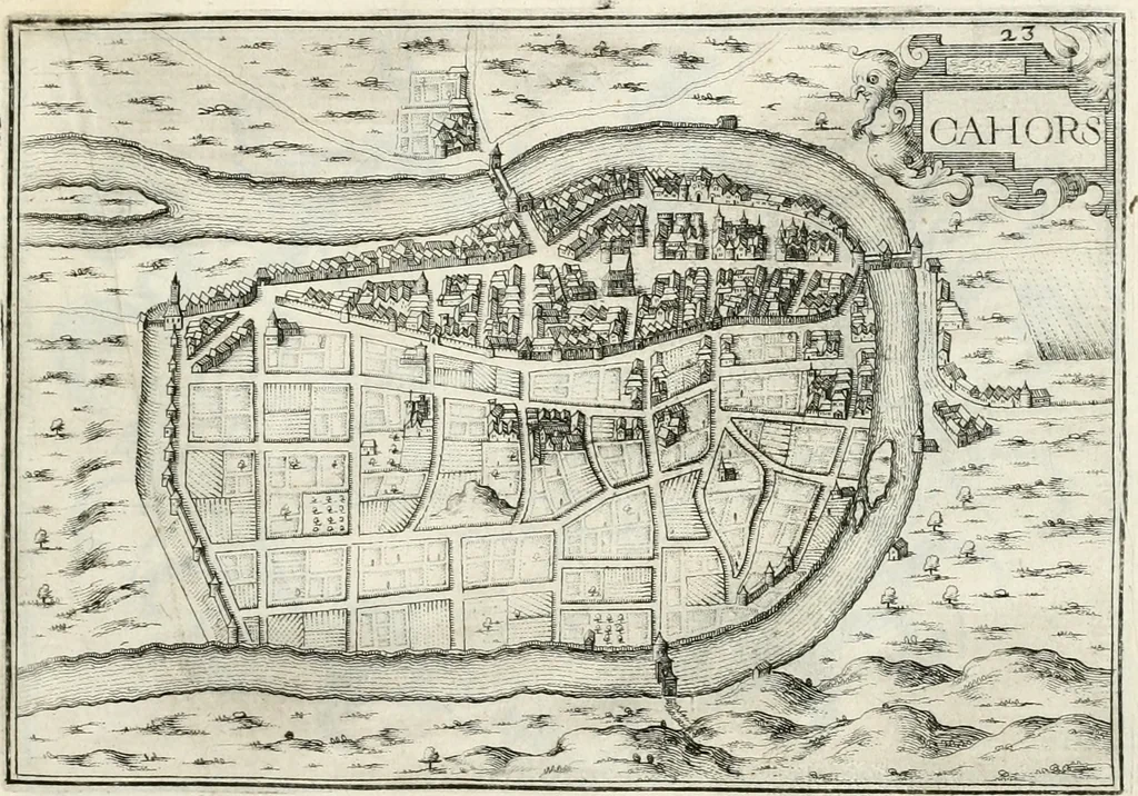 An illustration from Premiere[-seconde] partie, Les plans et profilz de toutes les principalles villes et lieux considerables de France : ensemble les cartes generalles de chascune prouince & les particulières de chasque gouuernement d'icelles, 1636, leaf 894