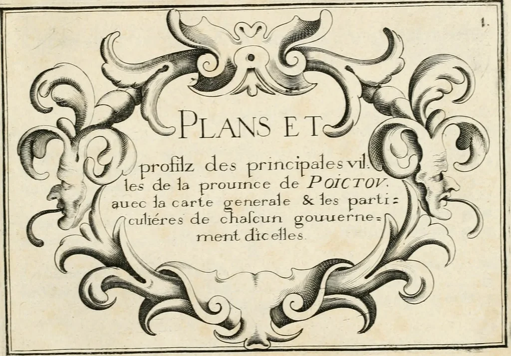 An illustration from Premiere[-seconde] partie, Les plans et profilz de toutes les principalles villes et lieux considerables de France : ensemble les cartes generalles de chascune prouince & les particulières de chasque gouuernement d'icelles, 1636, leaf 896