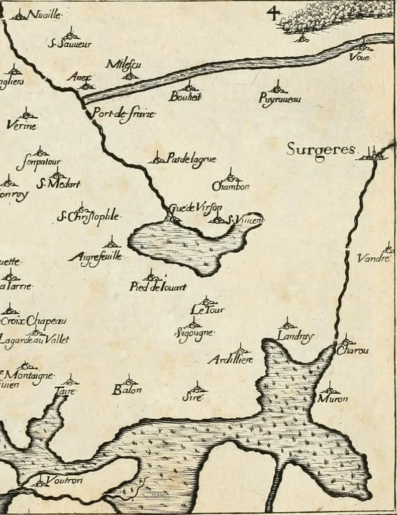 An illustration from Premiere[-seconde] partie, Les plans et profilz de toutes les principalles villes et lieux considerables de France : ensemble les cartes generalles de chascune prouince & les particulières de chasque gouuernement d'icelles, 1636, leaf 902