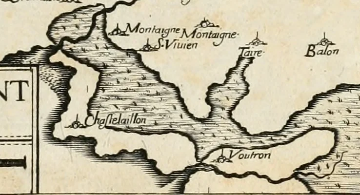 An illustration from Premiere[-seconde] partie, Les plans et profilz de toutes les principalles villes et lieux considerables de France : ensemble les cartes generalles de chascune prouince & les particulières de chasque gouuernement d'icelles, 1636, leaf 902