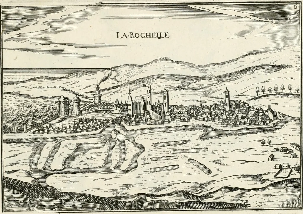 An illustration from Premiere[-seconde] partie, Les plans et profilz de toutes les principalles villes et lieux considerables de France : ensemble les cartes generalles de chascune prouince & les particulières de chasque gouuernement d'icelles, 1636, leaf 906