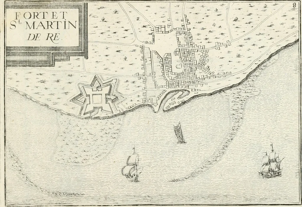 An illustration from Premiere[-seconde] partie, Les plans et profilz de toutes les principalles villes et lieux considerables de France : ensemble les cartes generalles de chascune prouince & les particulières de chasque gouuernement d'icelles, 1636, leaf 910