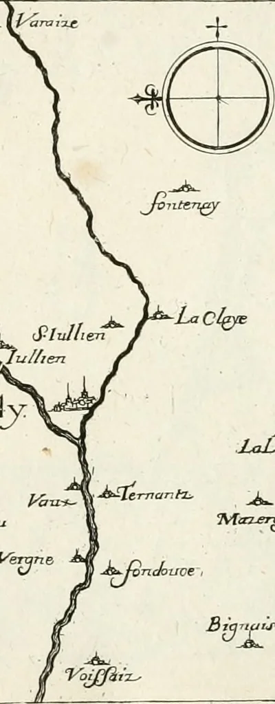An illustration from Premiere[-seconde] partie, Les plans et profilz de toutes les principalles villes et lieux considerables de France : ensemble les cartes generalles de chascune prouince & les particulières de chasque gouuernement d'icelles, 1636, leaf 916