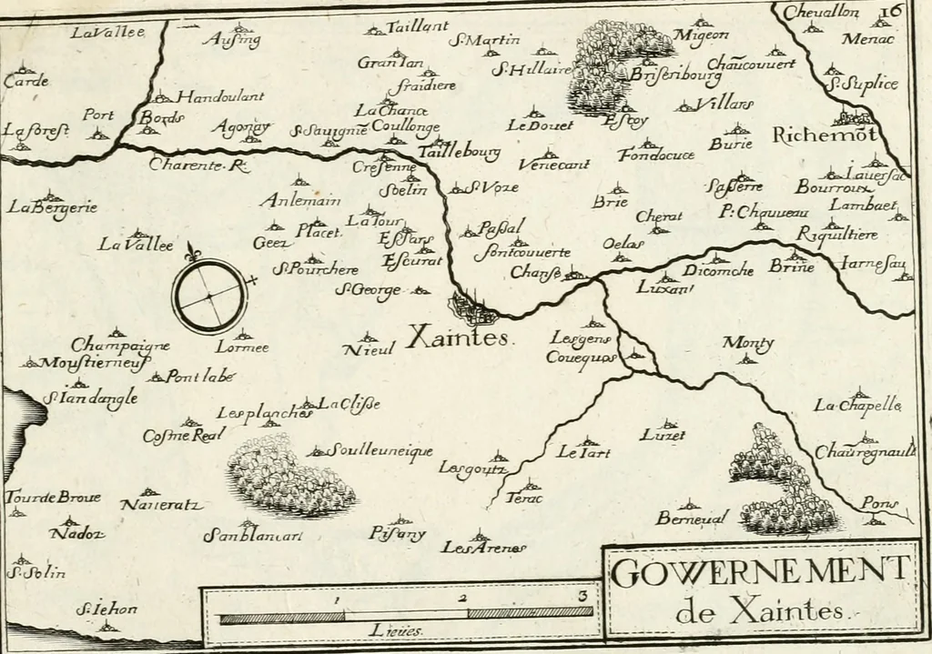 An illustration from Premiere[-seconde] partie, Les plans et profilz de toutes les principalles villes et lieux considerables de France : ensemble les cartes generalles de chascune prouince & les particulières de chasque gouuernement d'icelles, 1636, leaf 930