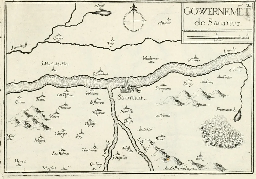 An illustration from Premiere[-seconde] partie, Les plans et profilz de toutes les principalles villes et lieux considerables de France : ensemble les cartes generalles de chascune prouince & les particulières de chasque gouuernement d'icelles, 1636, leaf 956