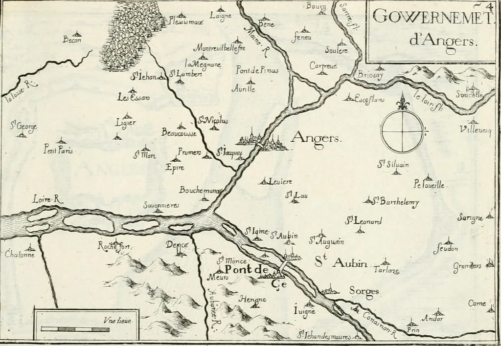 An illustration from Premiere[-seconde] partie, Les plans et profilz de toutes les principalles villes et lieux considerables de France : ensemble les cartes generalles de chascune prouince & les particulières de chasque gouuernement d'icelles, 1636, leaf 960