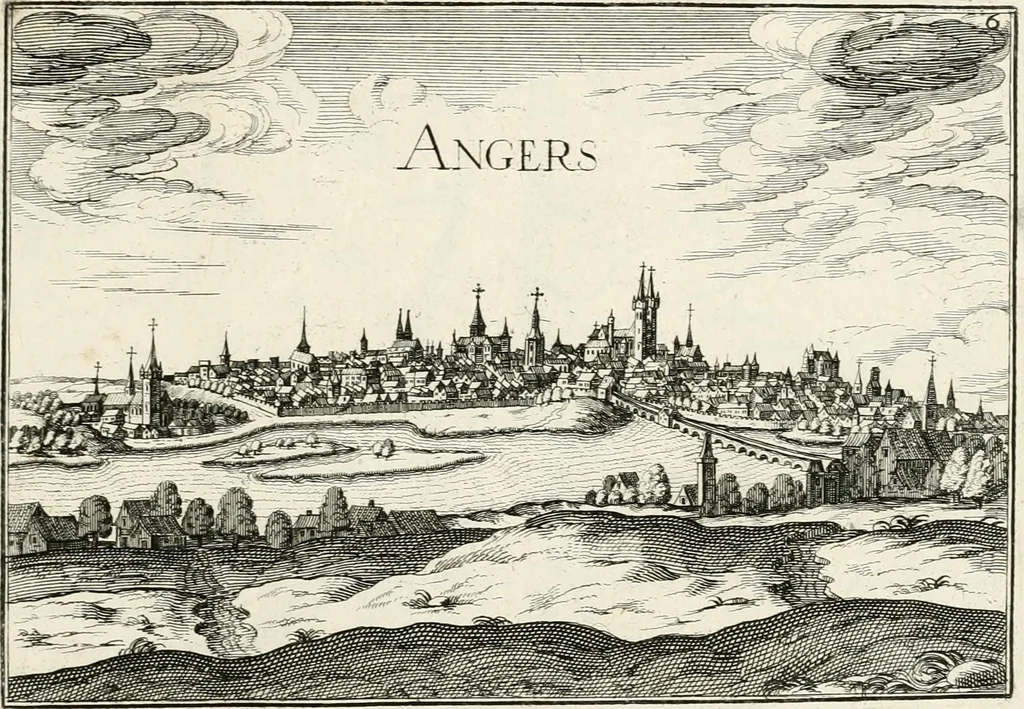 An illustration from Premiere[-seconde] partie, Les plans et profilz de toutes les principalles villes et lieux considerables de France : ensemble les cartes generalles de chascune prouince & les particulières de chasque gouuernement d'icelles, 1636, leaf 964