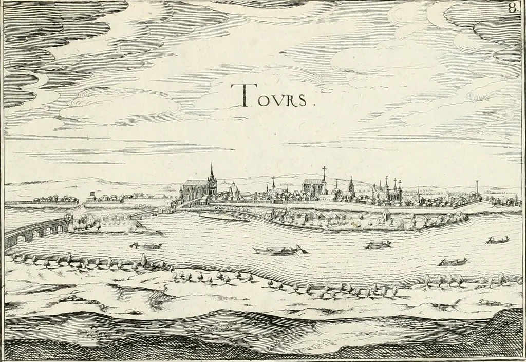 An illustration from Premiere[-seconde] partie, Les plans et profilz de toutes les principalles villes et lieux considerables de France : ensemble les cartes generalles de chascune prouince & les particulières de chasque gouuernement d'icelles, 1636, leaf 968