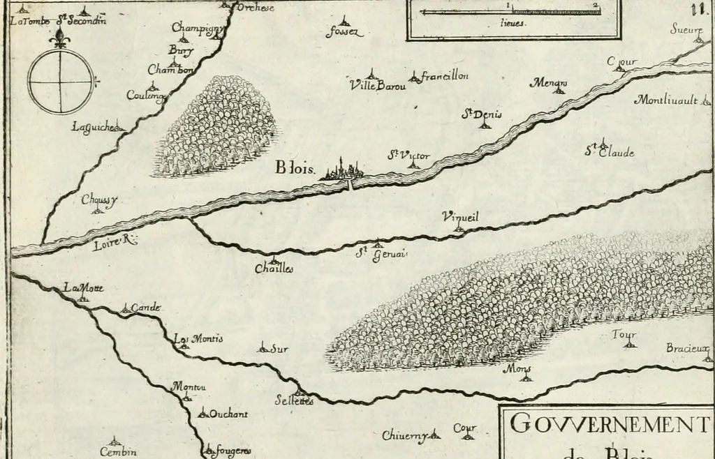 An illustration from Premiere[-seconde] partie, Les plans et profilz de toutes les principalles villes et lieux considerables de France : ensemble les cartes generalles de chascune prouince & les particulières de chasque gouuernement d'icelles, 1636, leaf 974