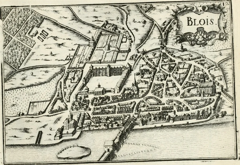 An illustration from Premiere[-seconde] partie, Les plans et profilz de toutes les principalles villes et lieux considerables de France : ensemble les cartes generalles de chascune prouince & les particulières de chasque gouuernement d'icelles, 1636, leaf 976