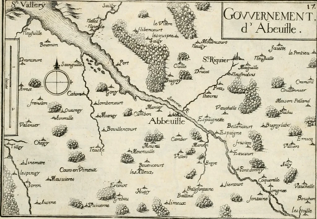 An illustration from Premiere[-seconde] partie, Les plans et profilz de toutes les principalles villes et lieux considerables de France : ensemble les cartes generalles de chascune prouince & les particulières de chasque gouuernement d'icelles, 1636, leaf 98