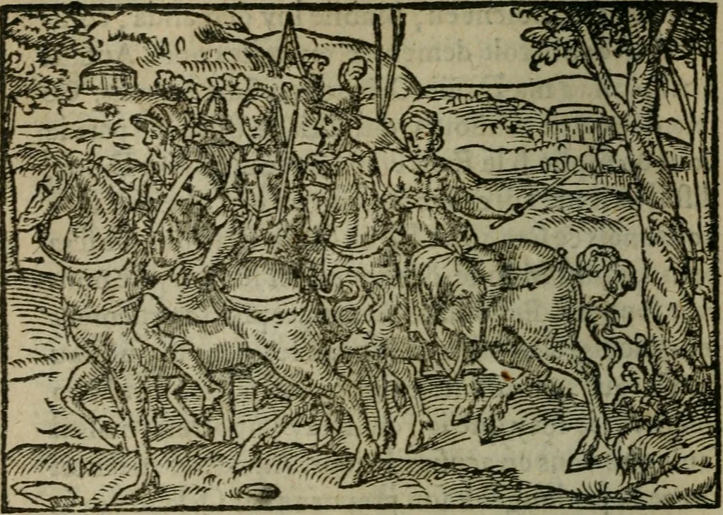 An illustration from Premier livre d'Amadis de Gaule;, 1560, leaf 215