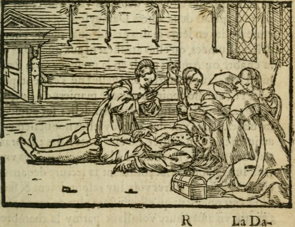 An illustration from Premier livre d'Amadis de Gaule;, 1560, leaf 276