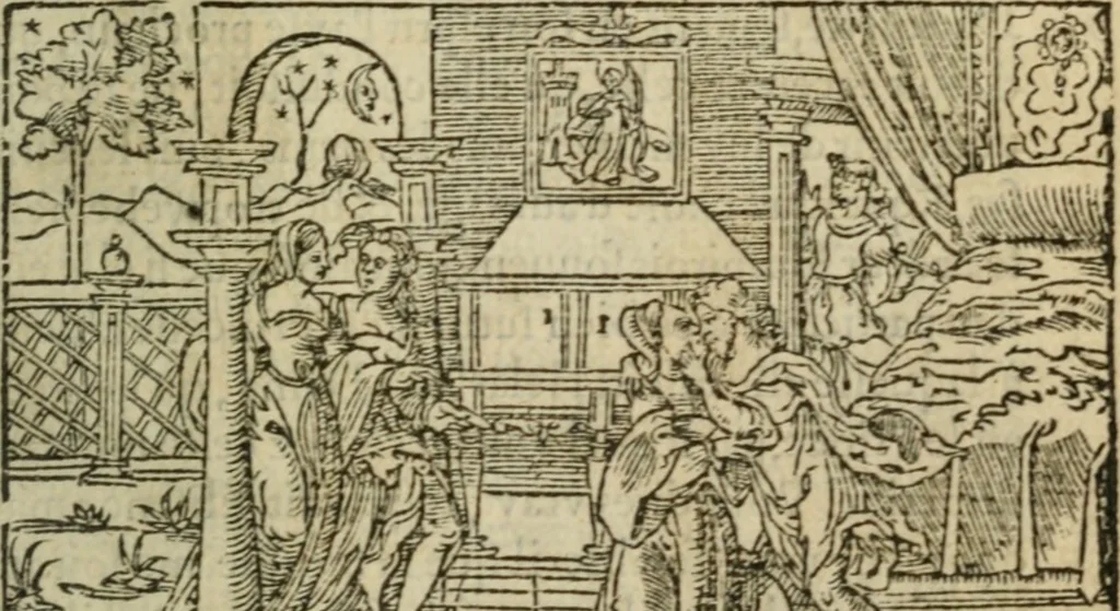 An illustration from Premier livre d'Amadis de Gaule;, 1560, leaf 30