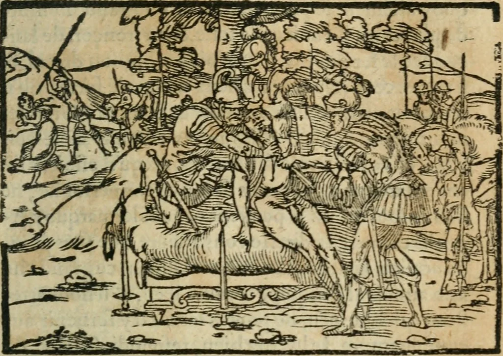 An illustration from Premier livre d'Amadis de Gaule;, 1560, leaf 336