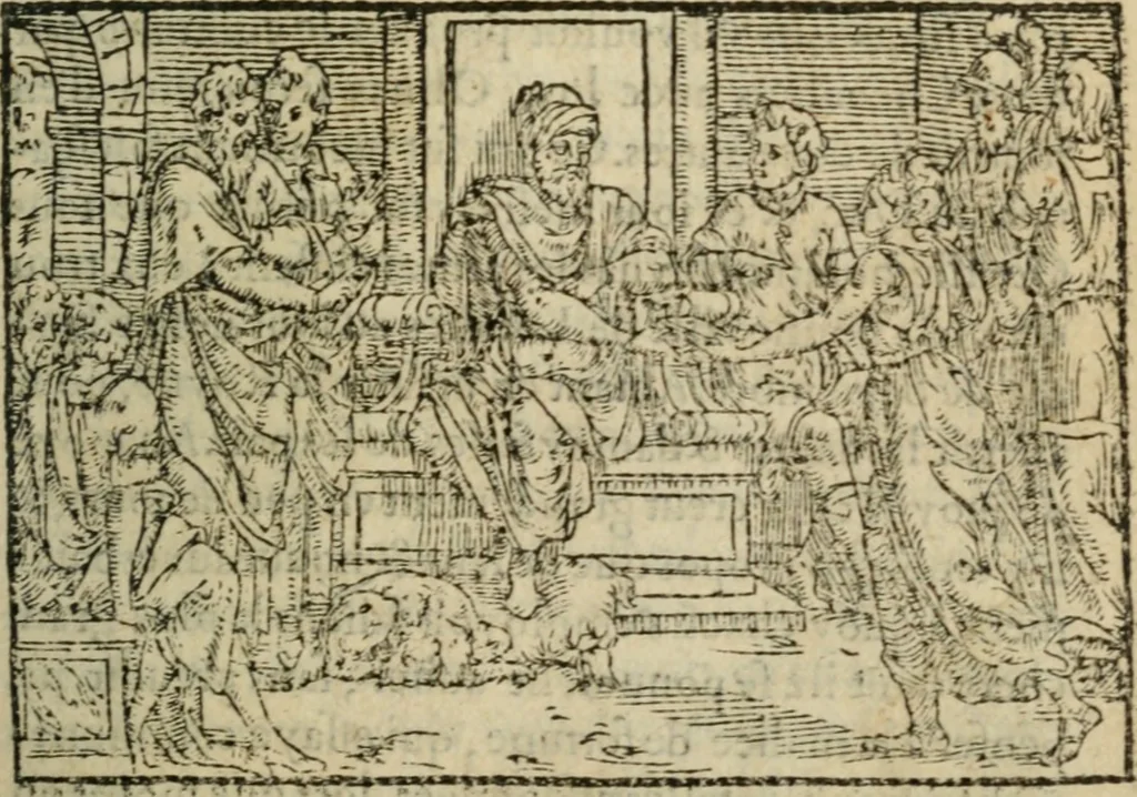 An illustration from Premier livre d'Amadis de Gaule;, 1560, leaf 378