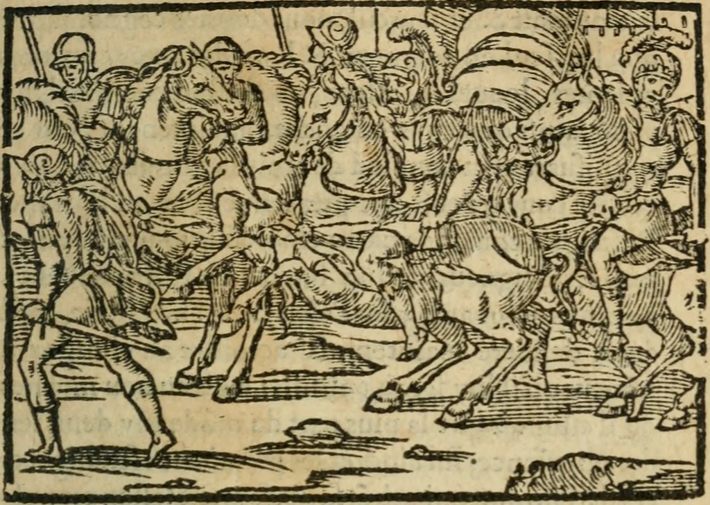 An illustration from Premier livre d'Amadis de Gaule;, 1560, leaf 394