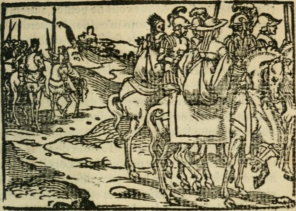 An illustration from Premier livre d'Amadis de Gaule;, 1560, leaf 430