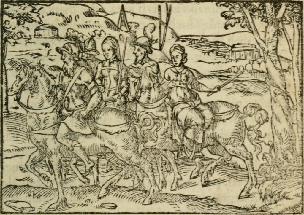 An illustration from Premier livre d'Amadis de Gaule;, 1560, leaf 476
