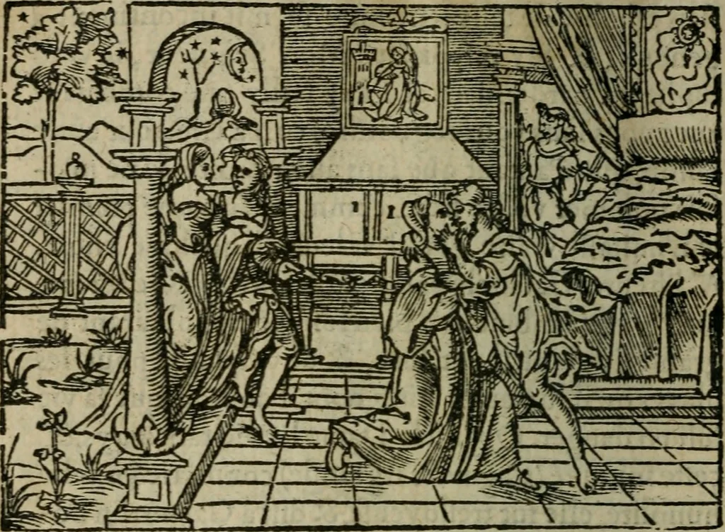 An illustration from Premier livre d'Amadis de Gaule;, 1560, leaf 519