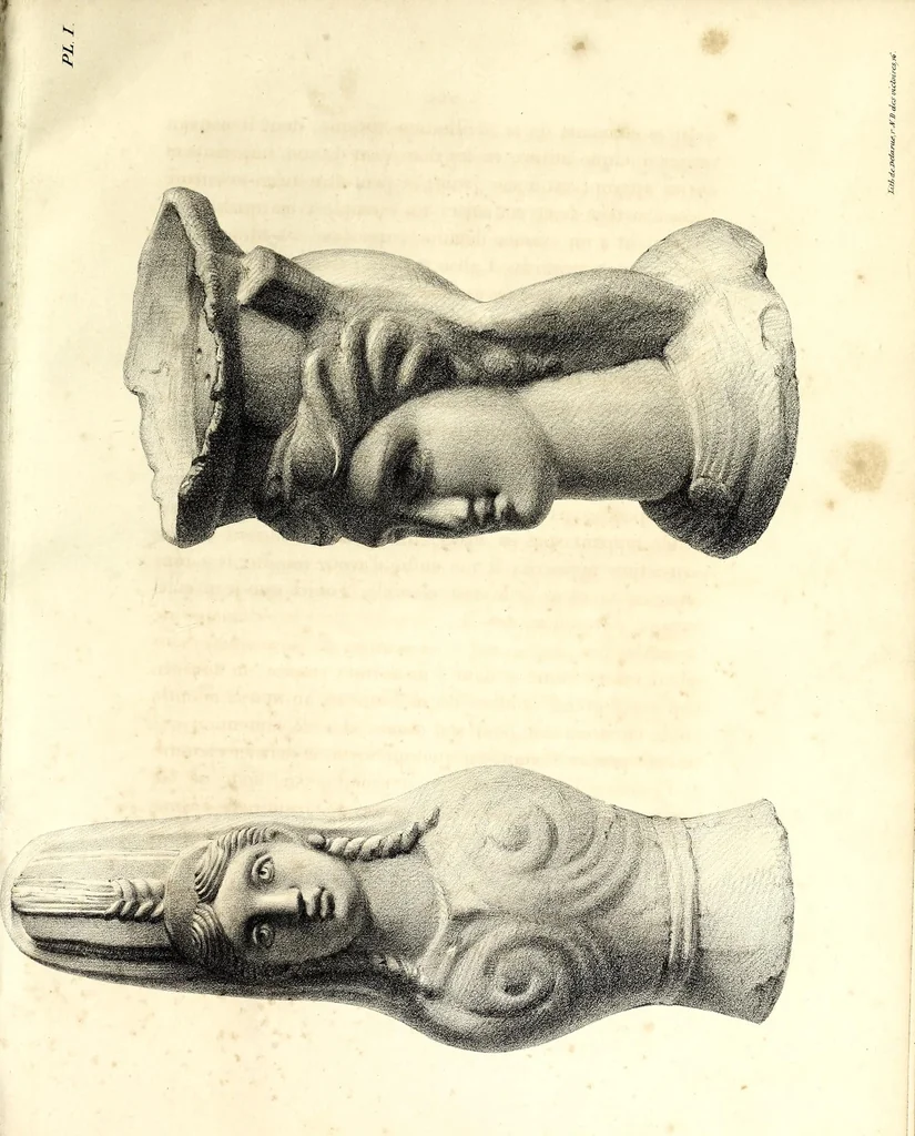 An illustration from Premier mémoire sur les antiquités chrétiennes : peintures des catacombes, 1836, leaf 455