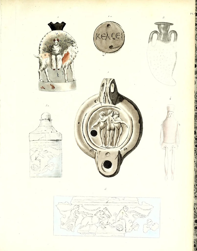 An illustration from Premier mémoire sur les antiquités chrétiennes : peintures des catacombes, 1836, leaf 469